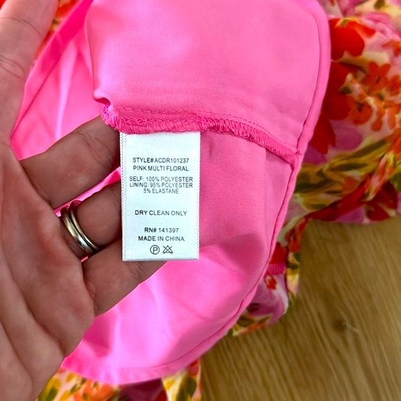 Astr the Label Women's Meg Ruched Mini Dress Large Floral Party Flirty Fairy - Picture 8 of 8